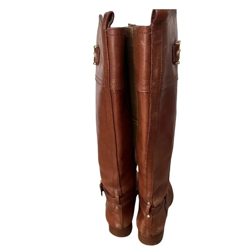 Tory Burch Bristol Brown Riding Boots 8M Equestrian + Festival Style